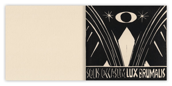 'Lux: Solis Occasum Lux Brumalis' / FIRST EDITION BOOK PRESALE
