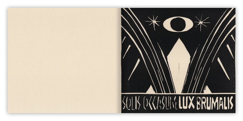 'Lux: Solis Occasum Lux Brumalis' / FIRST EDITION BOOK PRESALE