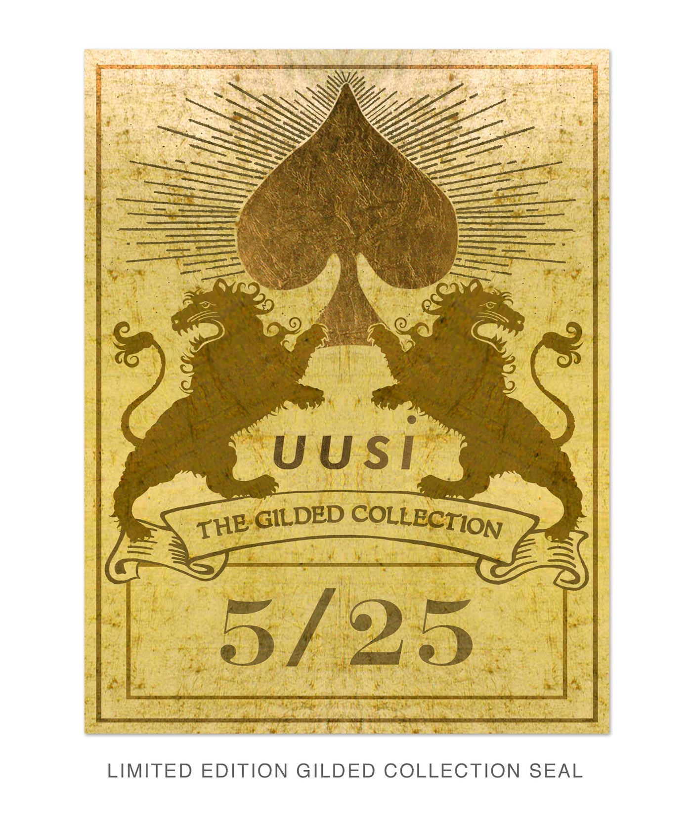 card limited edition Uusi Limited Edition Gilded Playing Card Deck – uusi