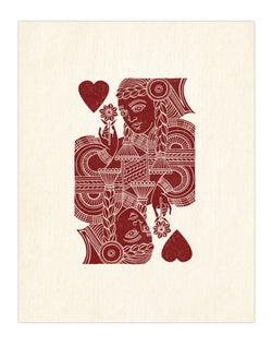 Republic Queen of Hearts Limited Edition Screen Print