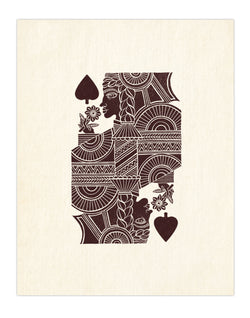 Republic Queen of Spades Limited Edition Screen Print