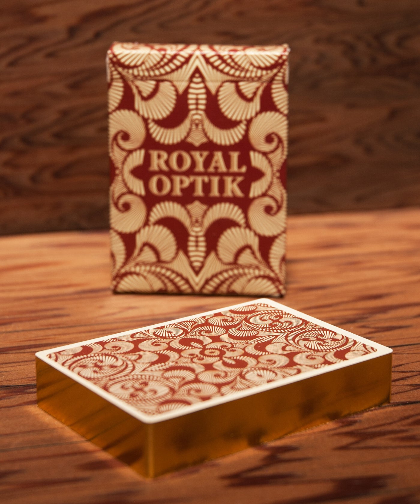 Lit V1 Pink Gilded Playing Cards by Michael McClure | X